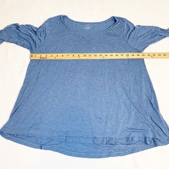J. Jill PureJill supersoft 3/4 sleeve elliptical tee 100% modal rayon - Size Lg - Picture 4 of 5